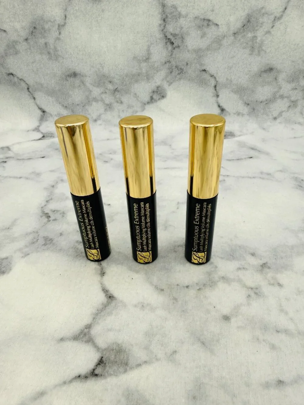 Estee Lauder Beauty Gift Set-Sumptuous Extreme Mascara,01 Black,3xTravel-3pc-NEW